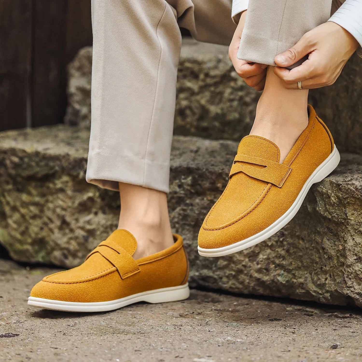 Élan™ – Mocassins Homme Élégants à Enfiler