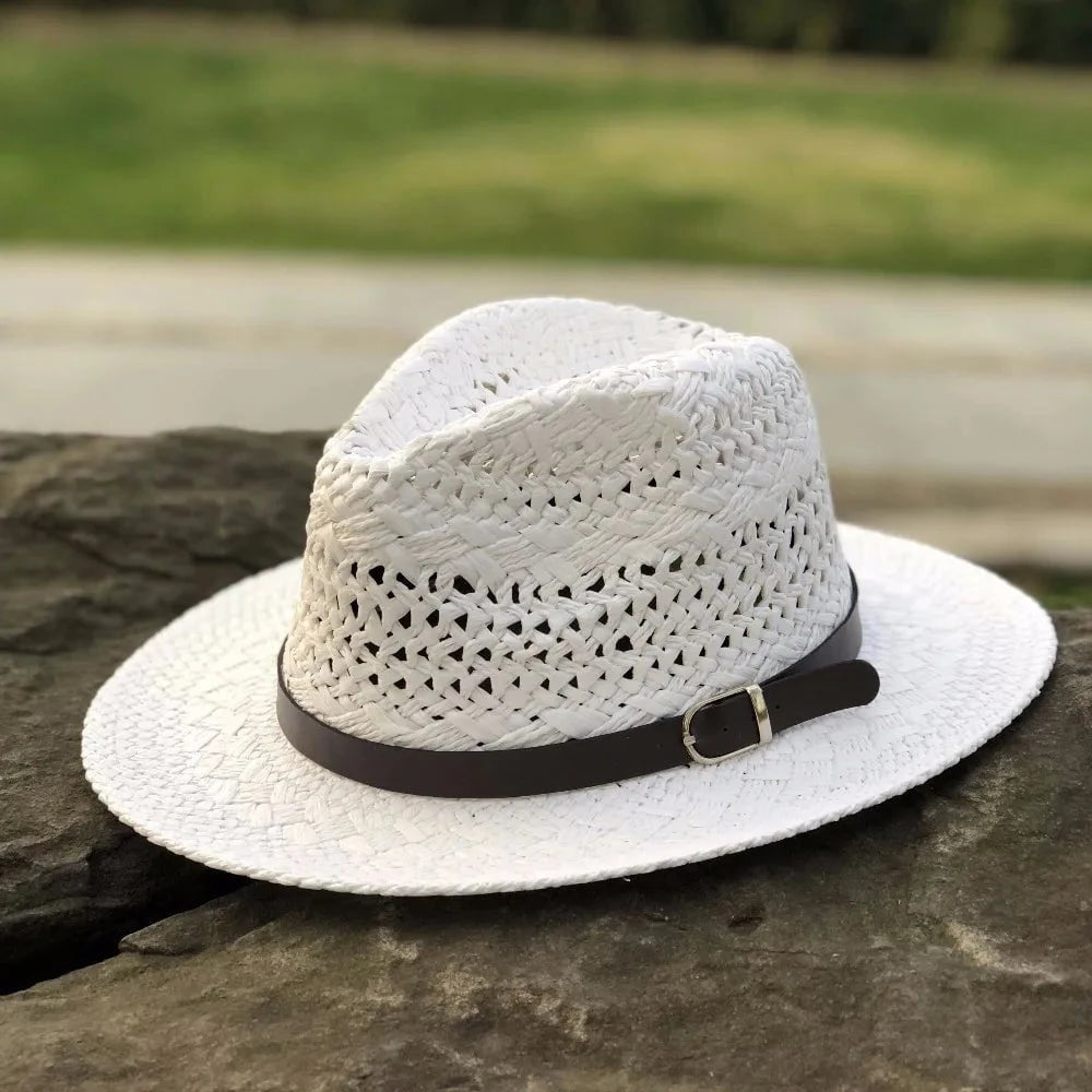 Camila™ – Chapeau de Paille Tressé Style Western