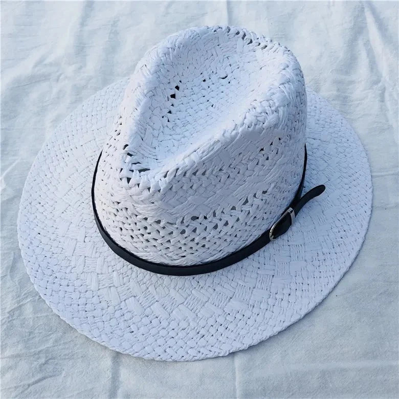 Camila™ – Chapeau de Paille Tressé Style Western