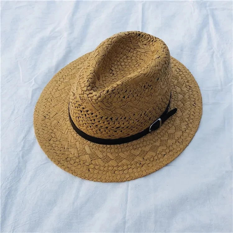 Camila™ – Chapeau de Paille Tressé Style Western