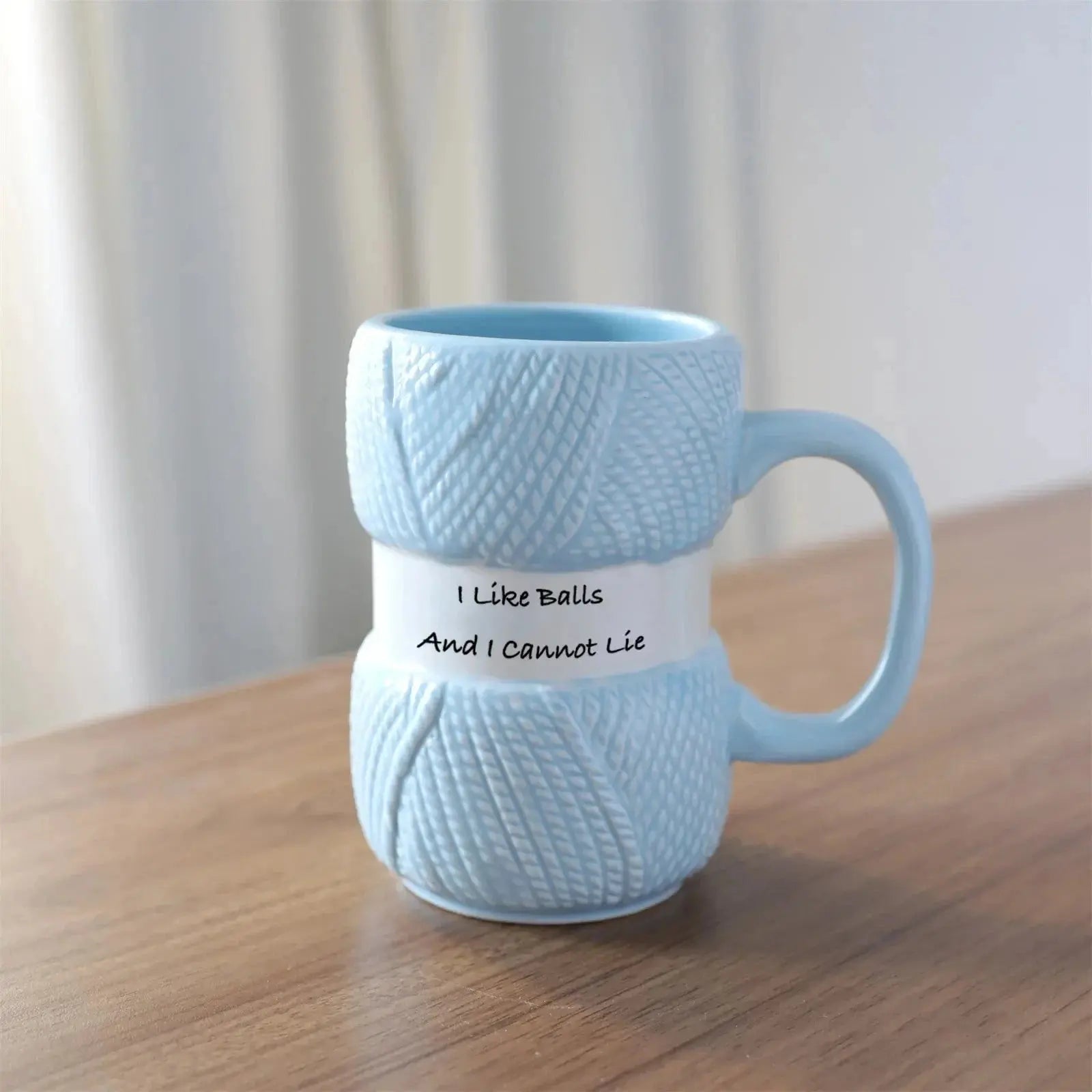 Tricot Douillet™ – Tasse en céramique à effet tricot