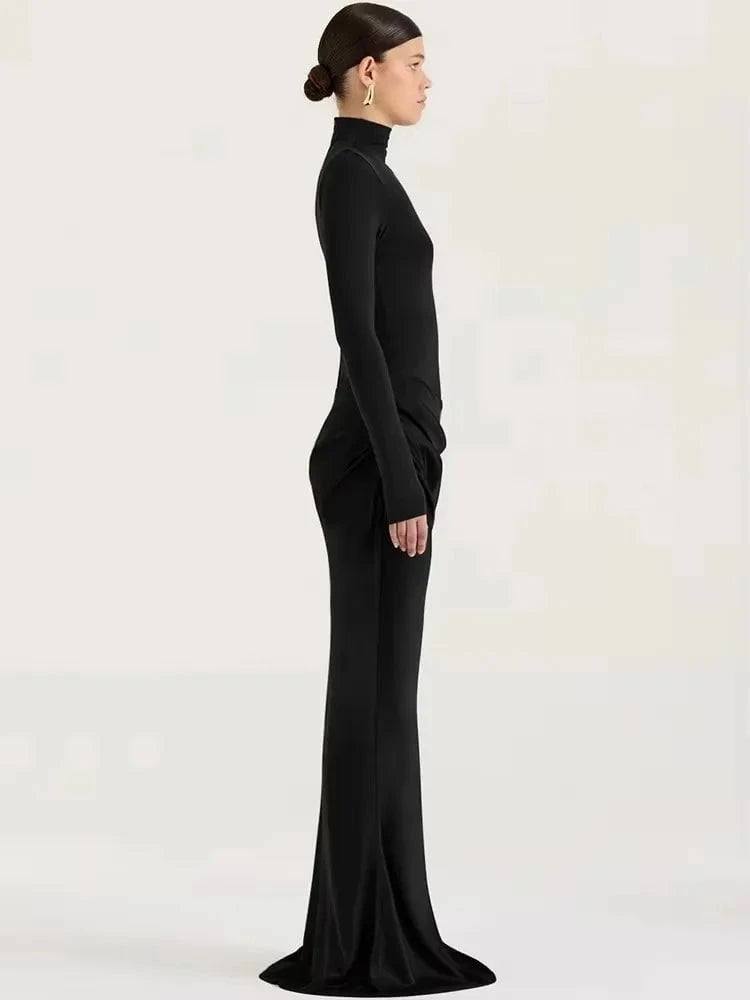 Aurélie™ – Robe de Soirée Satinée Asymétrique
