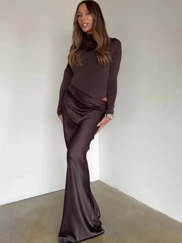 Aurélie™ – Robe de Soirée Satinée Asymétrique