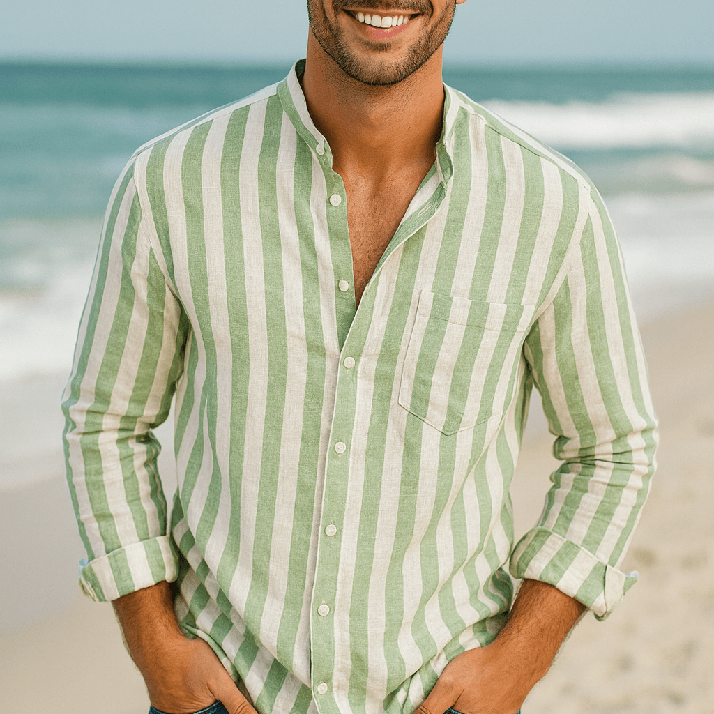 Matéo™ – La chemise en lin qui respire l’élégance décontractée