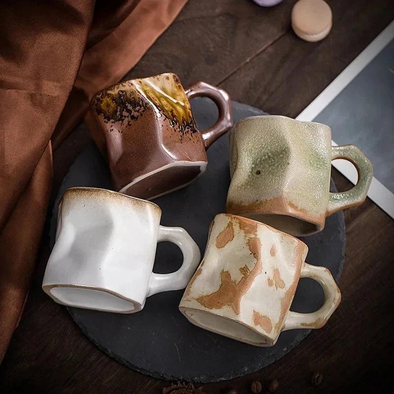 Kyoto Brut™ – Tasses japonaises artisanales en céramique naturelle