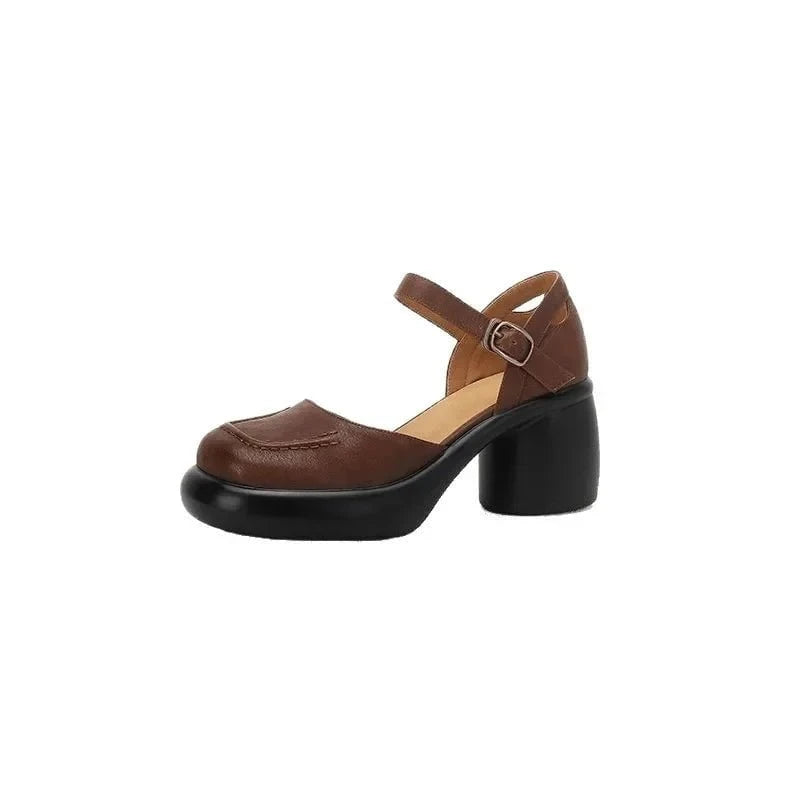 Anaïs™ – Escarpins Mary Jane en cuir doux