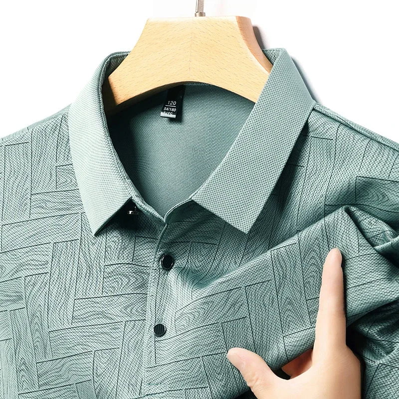 Elvio™ – Polo Élégance Embossée pour Hommes