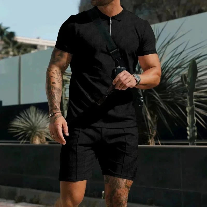 Ensemble André™ – Set Polo & Short pour un Été Élégant et Décontracté