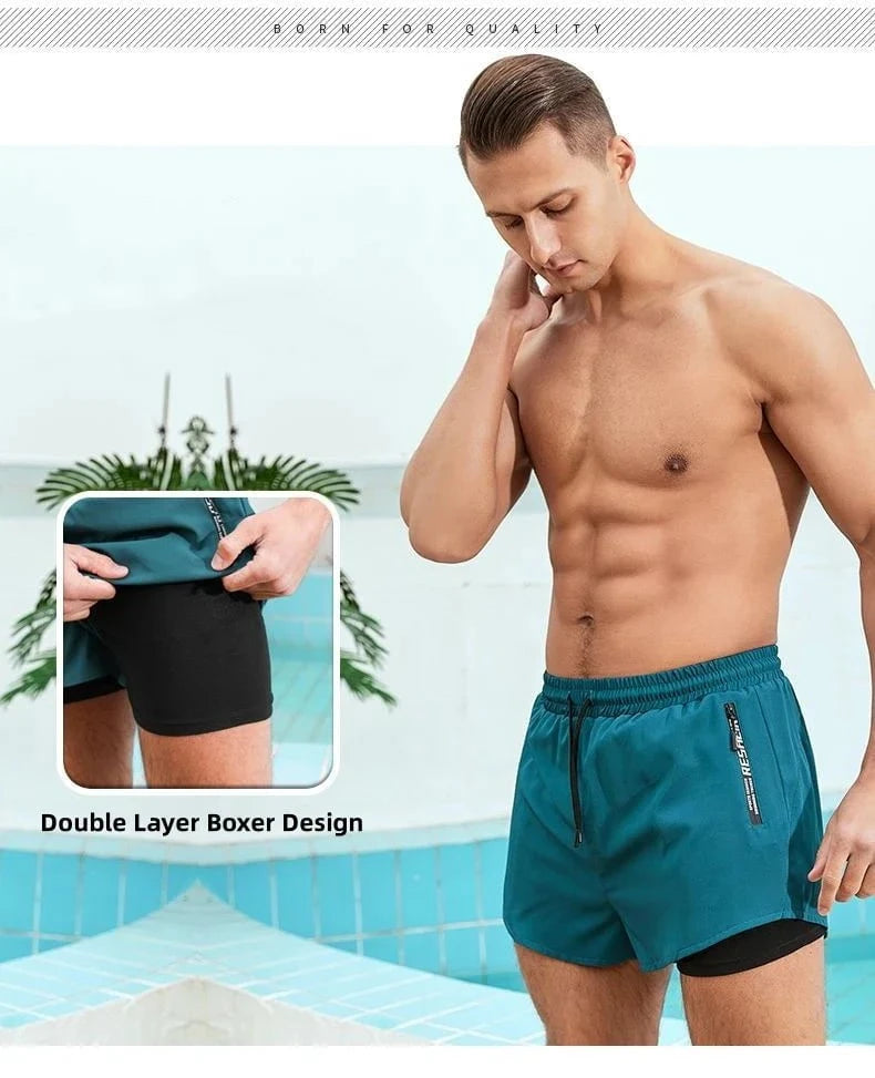 Marcel™ – Le Short de Bain Double-Couche Pensé pour le Mouvement
