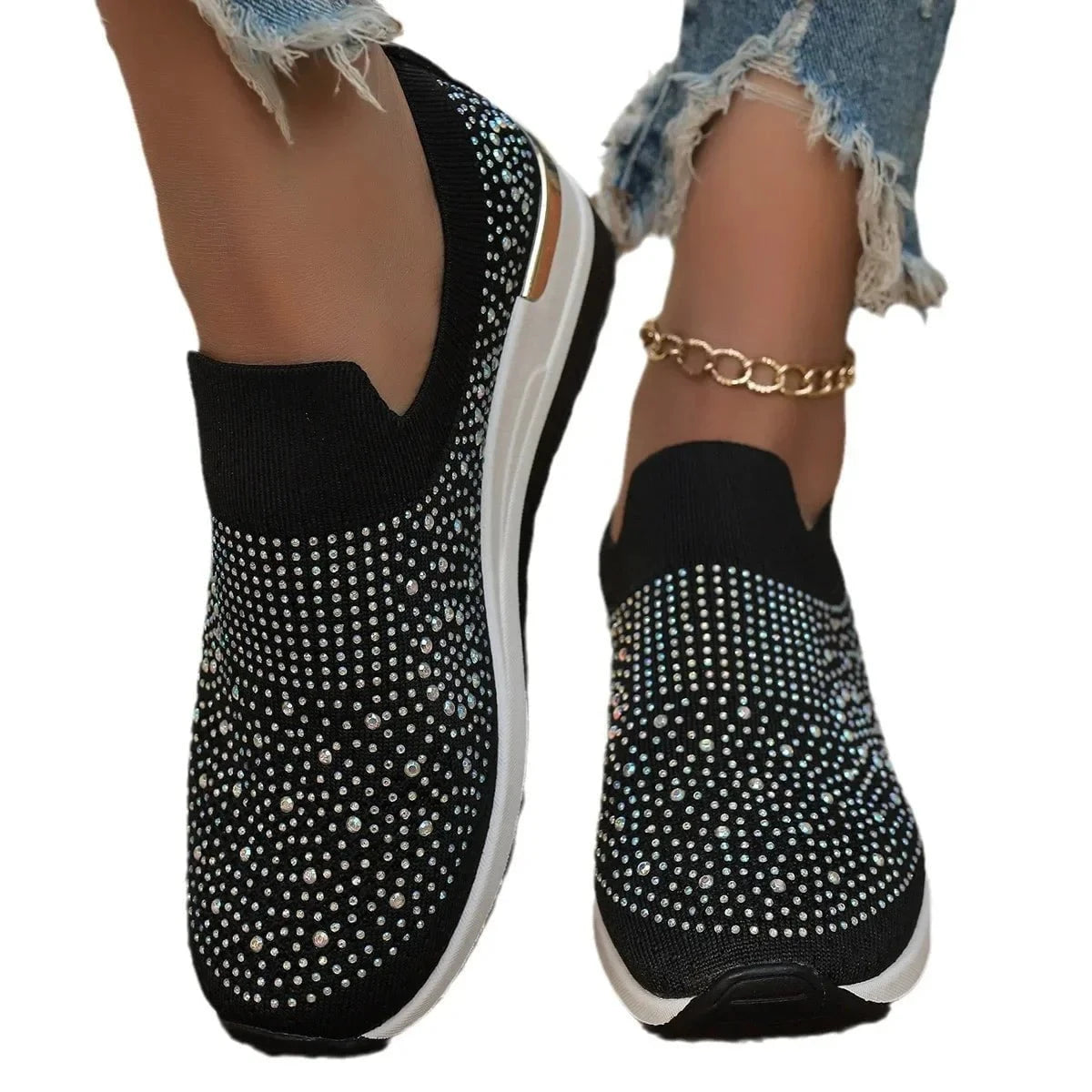 Éliane™ – Les sneakers orthopédiques glamour sans lacets