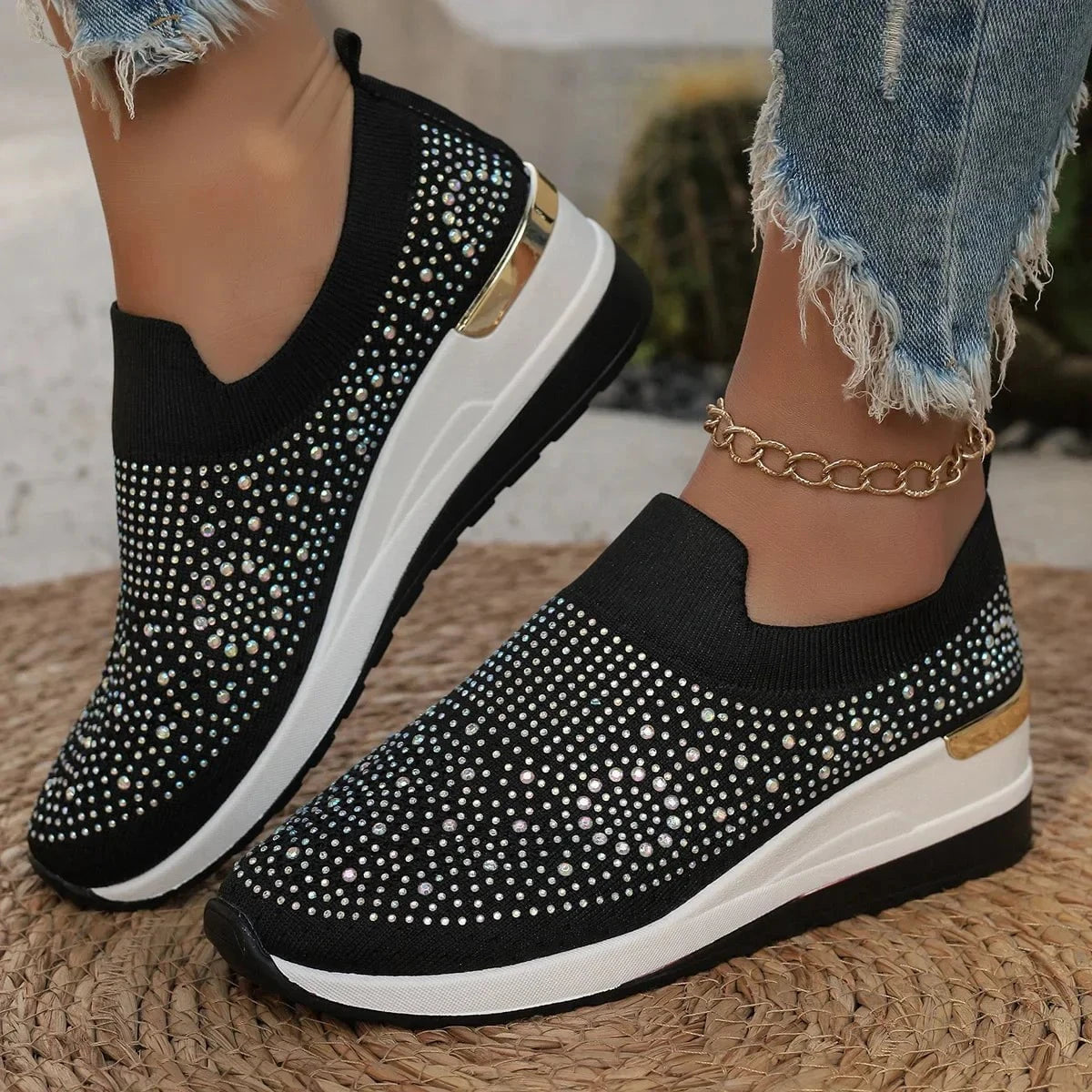 Éliane™ – Les sneakers orthopédiques glamour sans lacets
