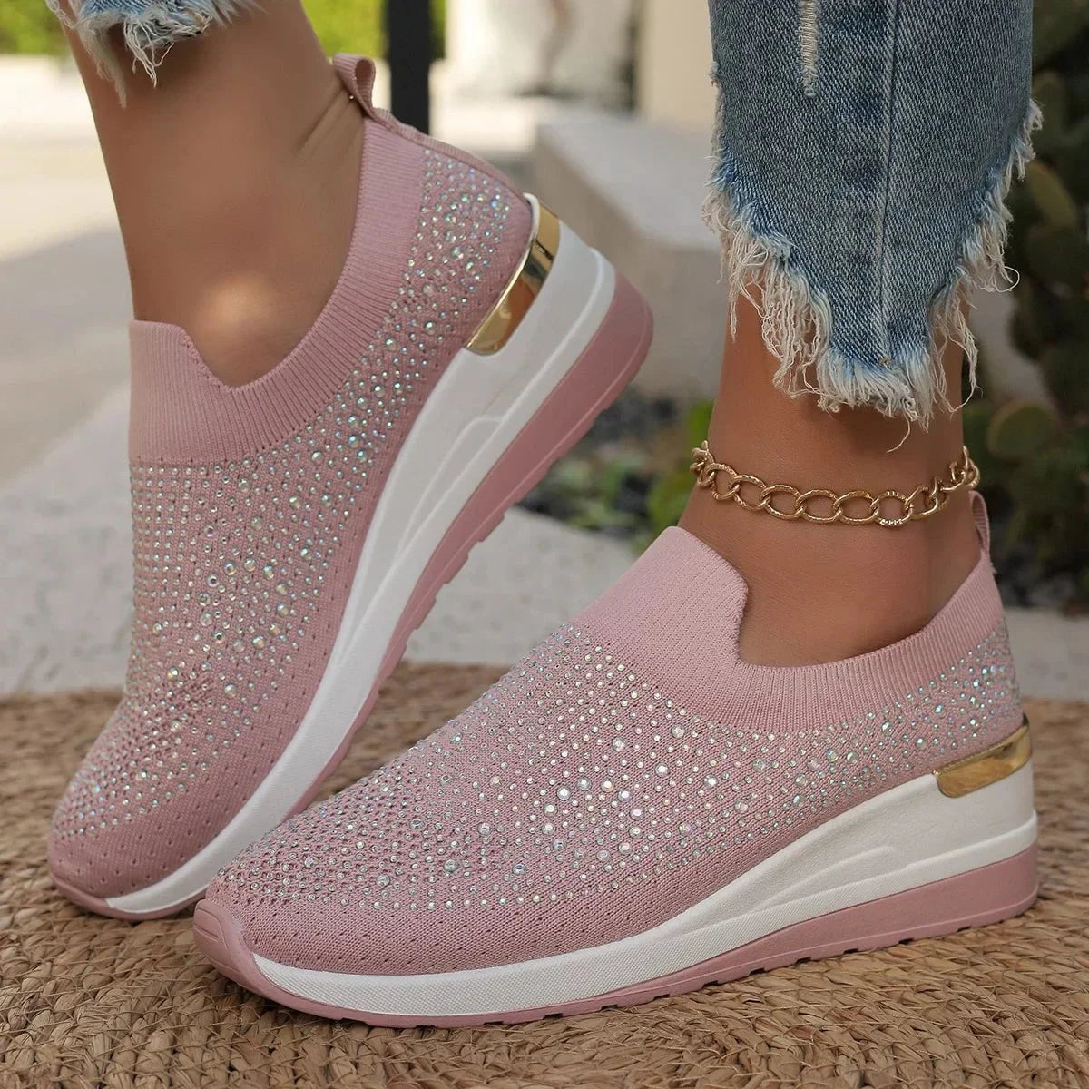 Éliane™ – Les sneakers orthopédiques glamour sans lacets
