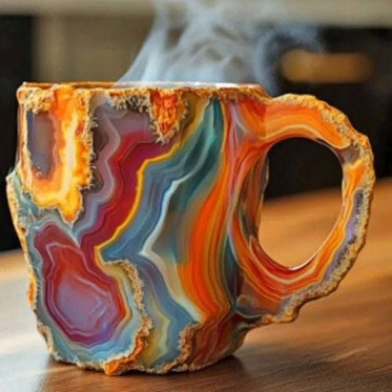 Âme de Cristal™ - Tasse artisanale en pierre minérale naturelle