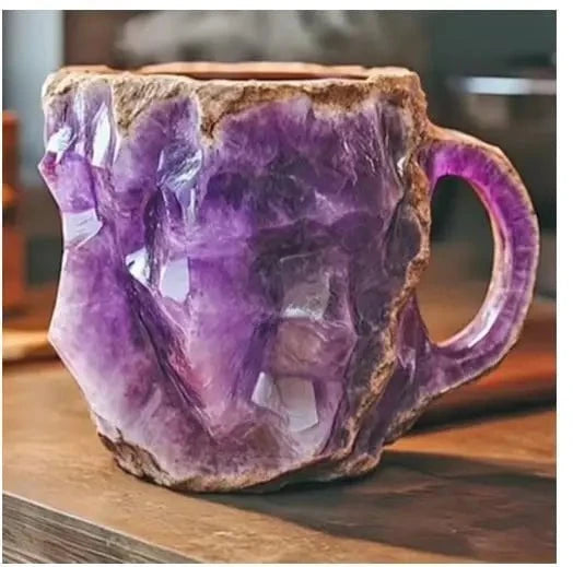 Âme de Cristal™ - Tasse artisanale en pierre minérale naturelle