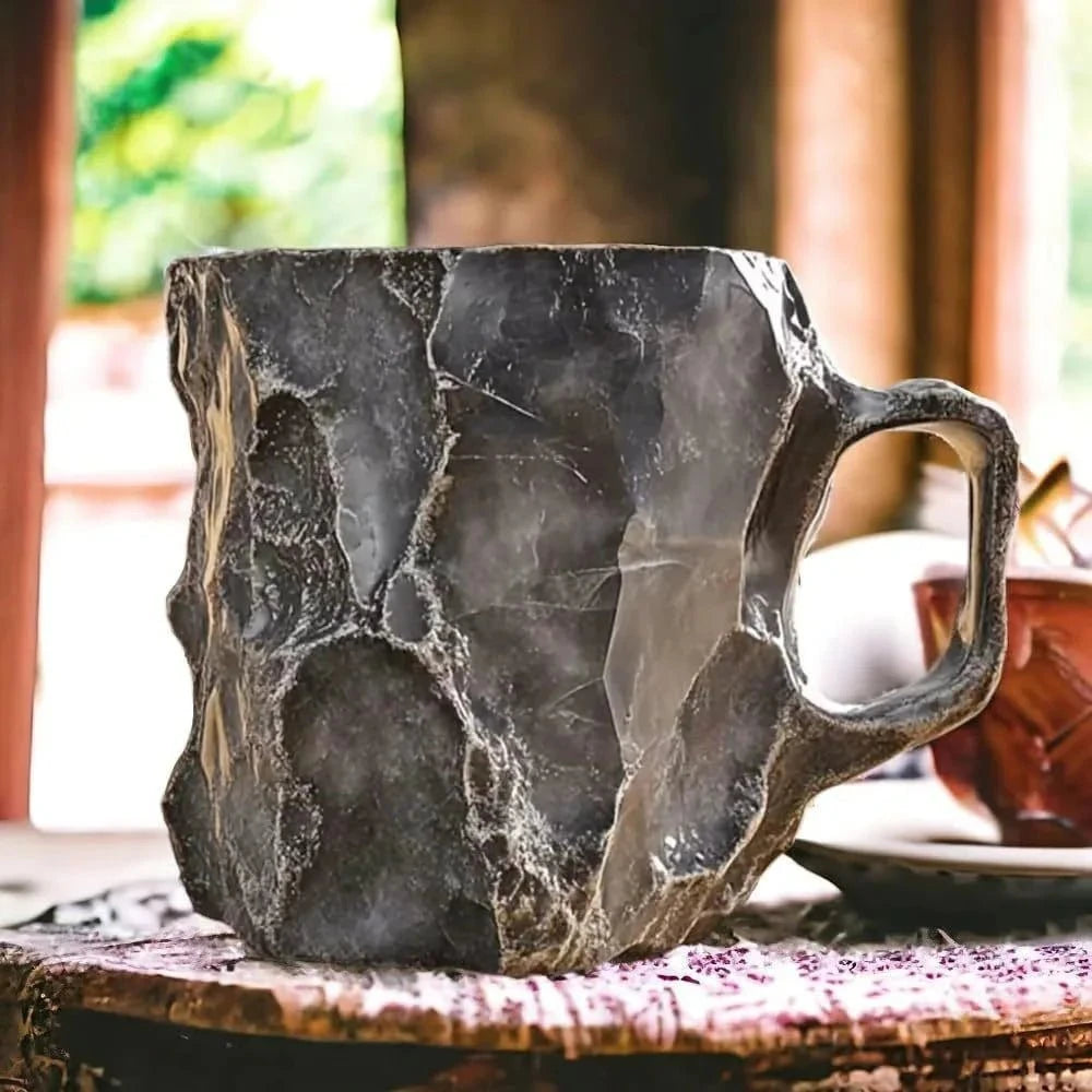 Âme de Cristal™ - Tasse artisanale en pierre minérale naturelle