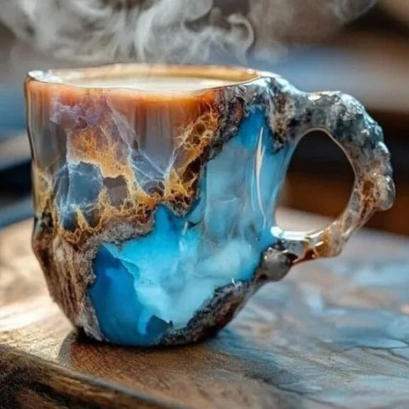 Âme de Cristal™ - Tasse artisanale en pierre minérale naturelle