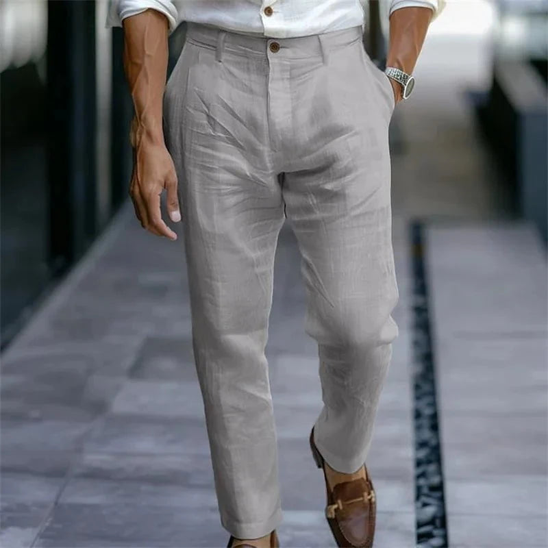 Élian™ – Le Pantalon d'Été en Lin pour Homme Élégant et Respirant