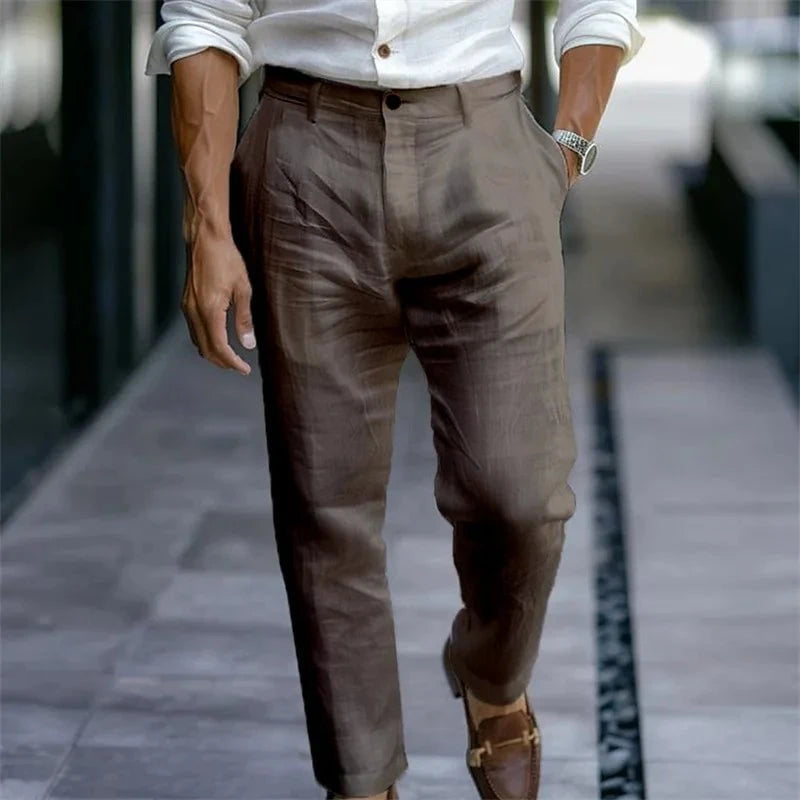 Élian™ – Le Pantalon d'Été en Lin pour Homme Élégant et Respirant