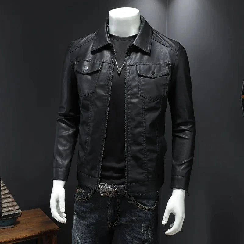 Danton™ – Veste en cuir lisse