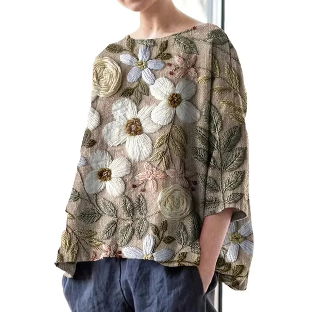 Élodie™ – blouse ample à fleurs