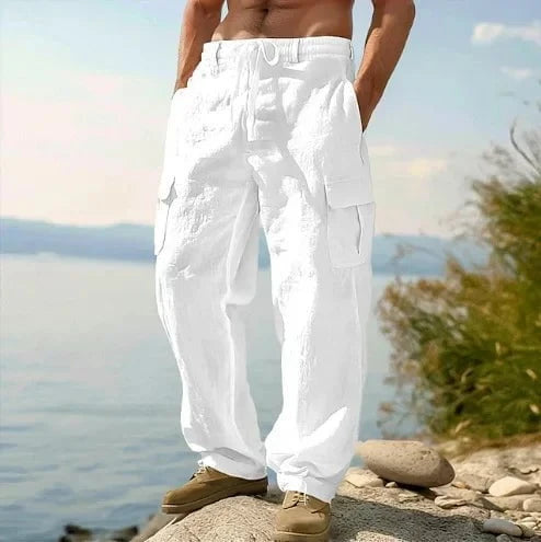 Tarek™ – Le Pantalon Cargo d’Été Léger, Décontracté et Prêt à Tout