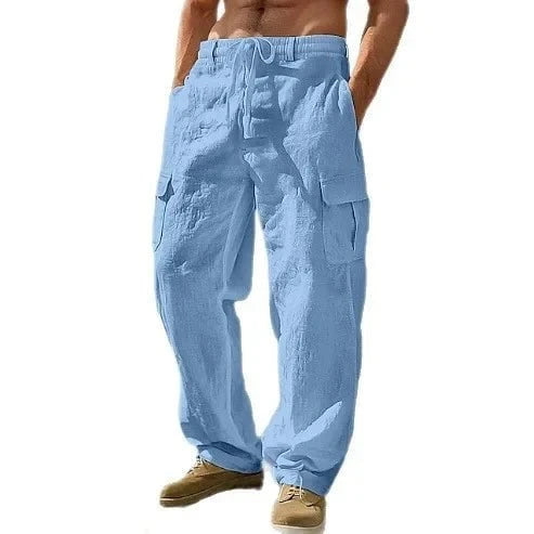 Tarek™ – Le Pantalon Cargo d’Été Léger, Décontracté et Prêt à Tout