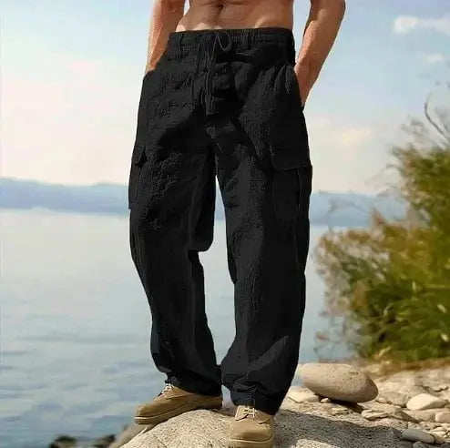 Tarek™ – Le Pantalon Cargo d’Été Léger, Décontracté et Prêt à Tout