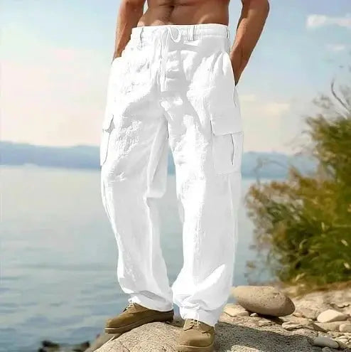 Tarek™ – Le Pantalon Cargo d’Été Léger, Décontracté et Prêt à Tout
