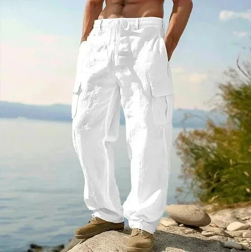 Tarek™ – Le Pantalon Cargo d’Été Léger, Décontracté et Prêt à Tout