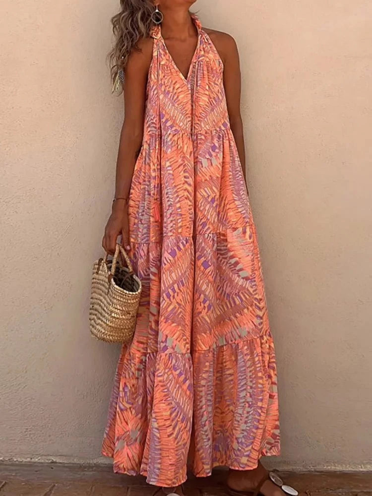 Sofia™ – Robe Longue Dos Nu d’Été