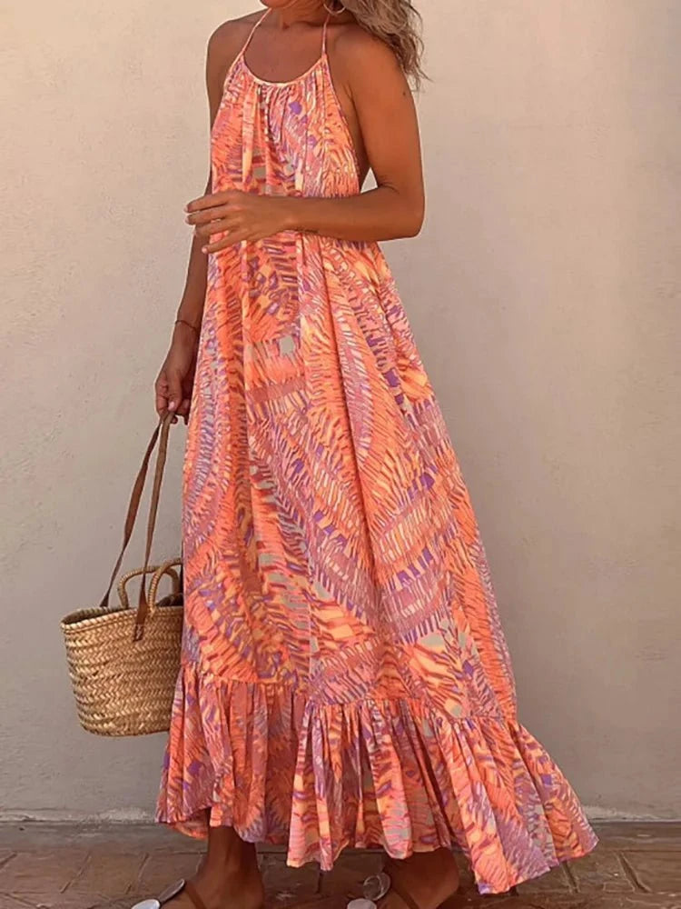 Sofia™ – Robe Longue Dos Nu d’Été