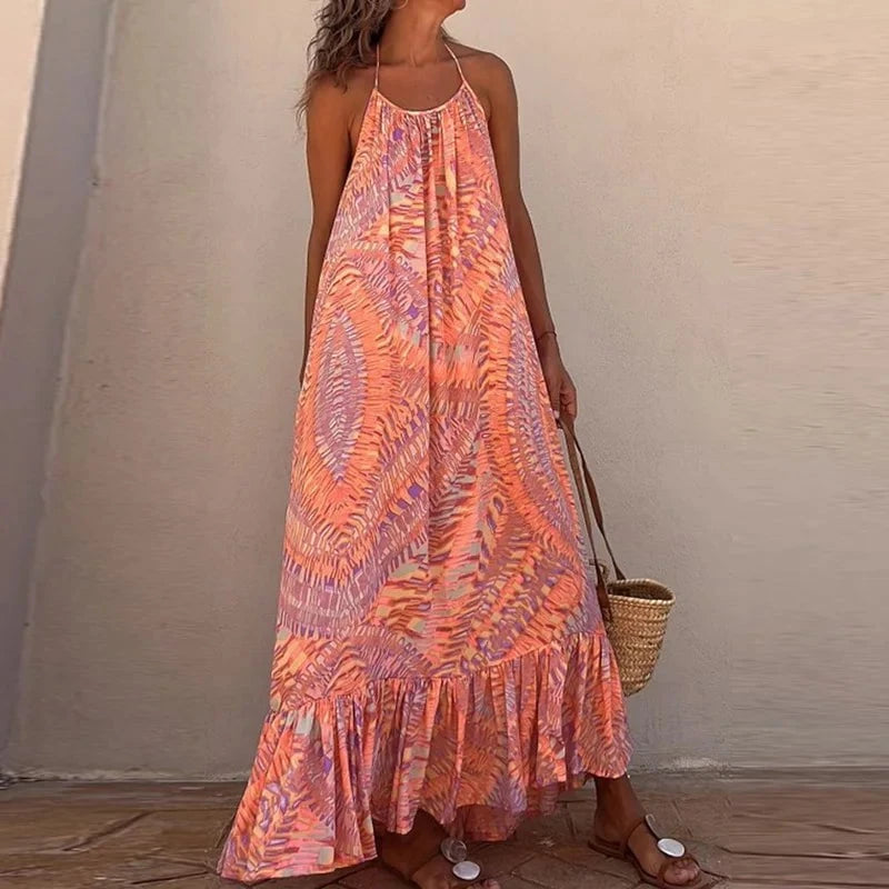 Sofia™ – Robe Longue Dos Nu d’Été