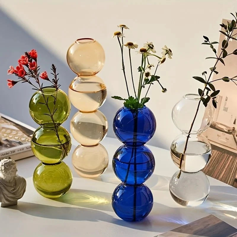 Alba™ – Soliflore à bulles soufflé à la main