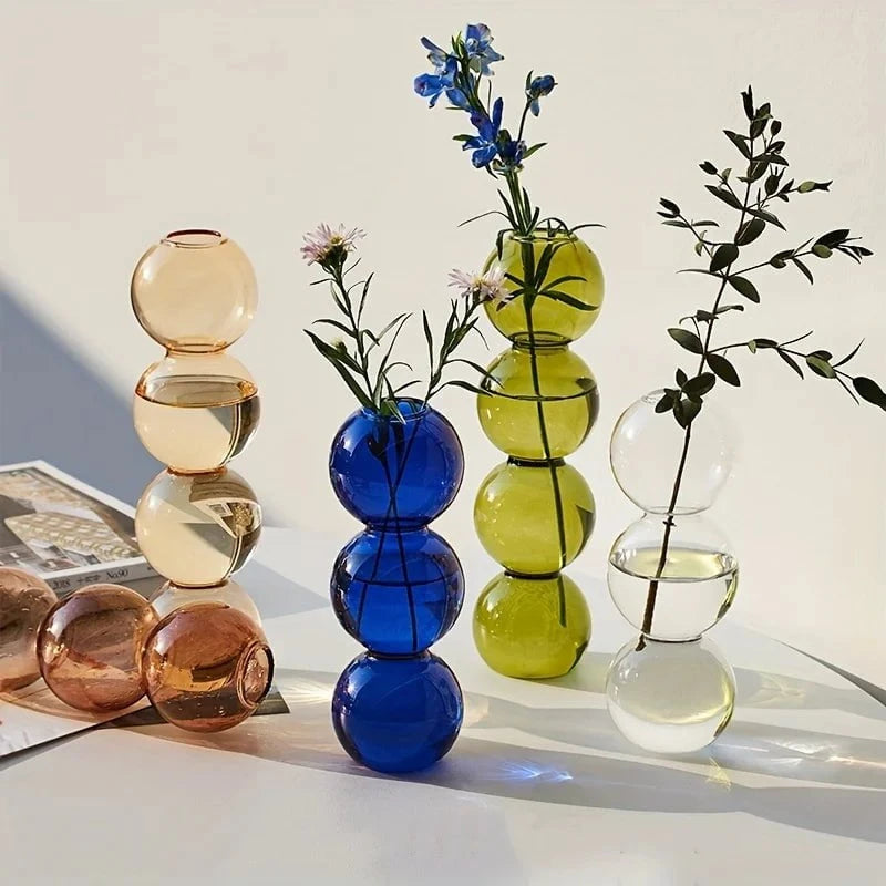 Alba™ – Soliflore à bulles soufflé à la main