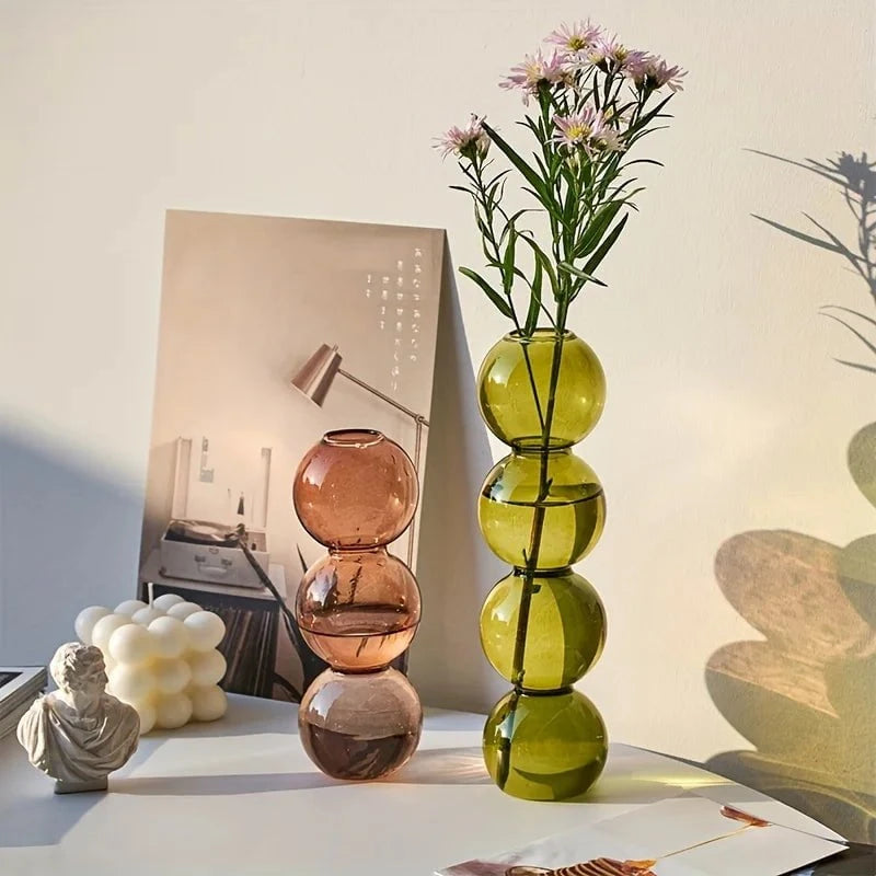 Alba™ – Soliflore à bulles soufflé à la main