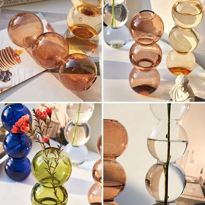 Alba™ – Soliflore à bulles soufflé à la main