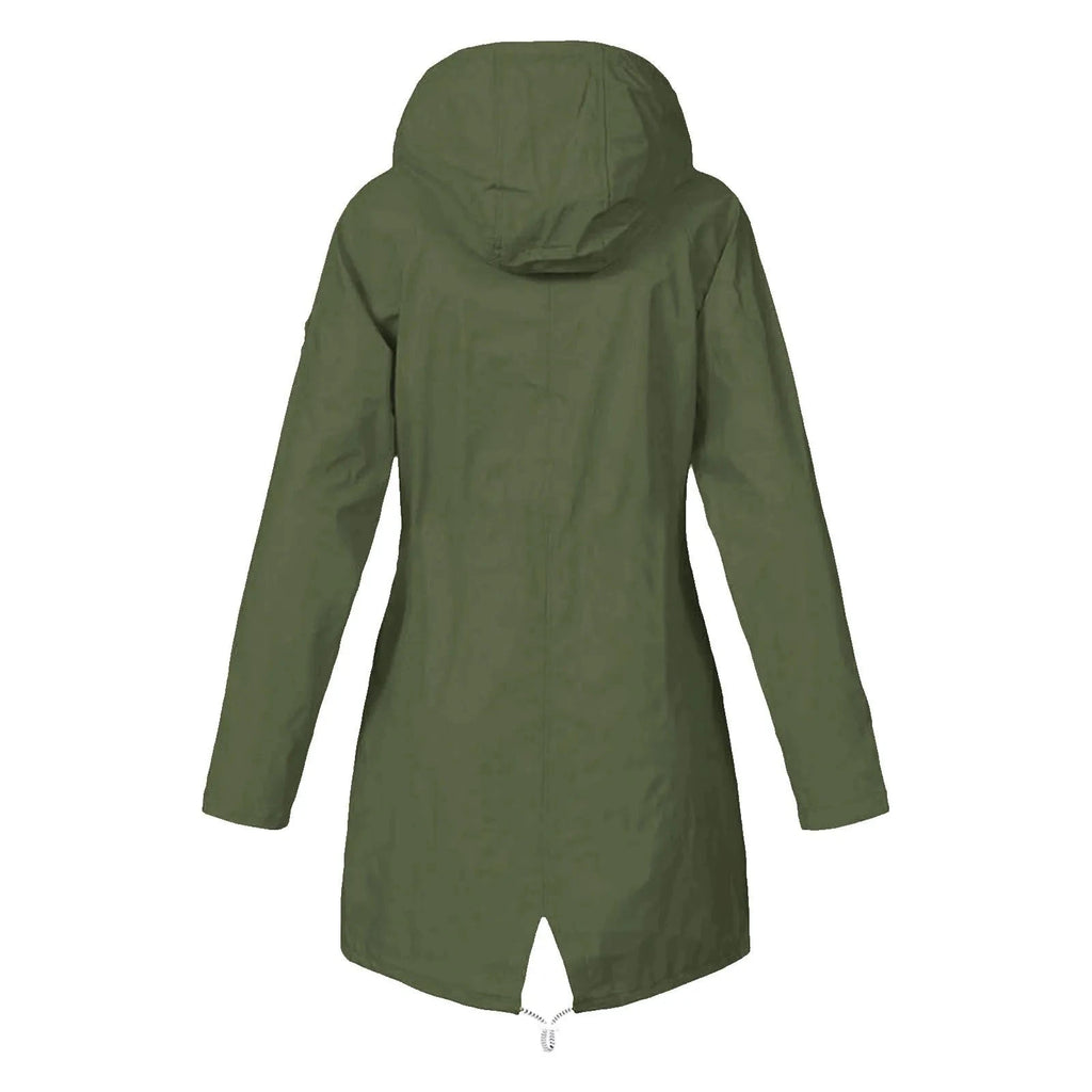 Élodie™ – Veste de Pluie Élégante à Capuche