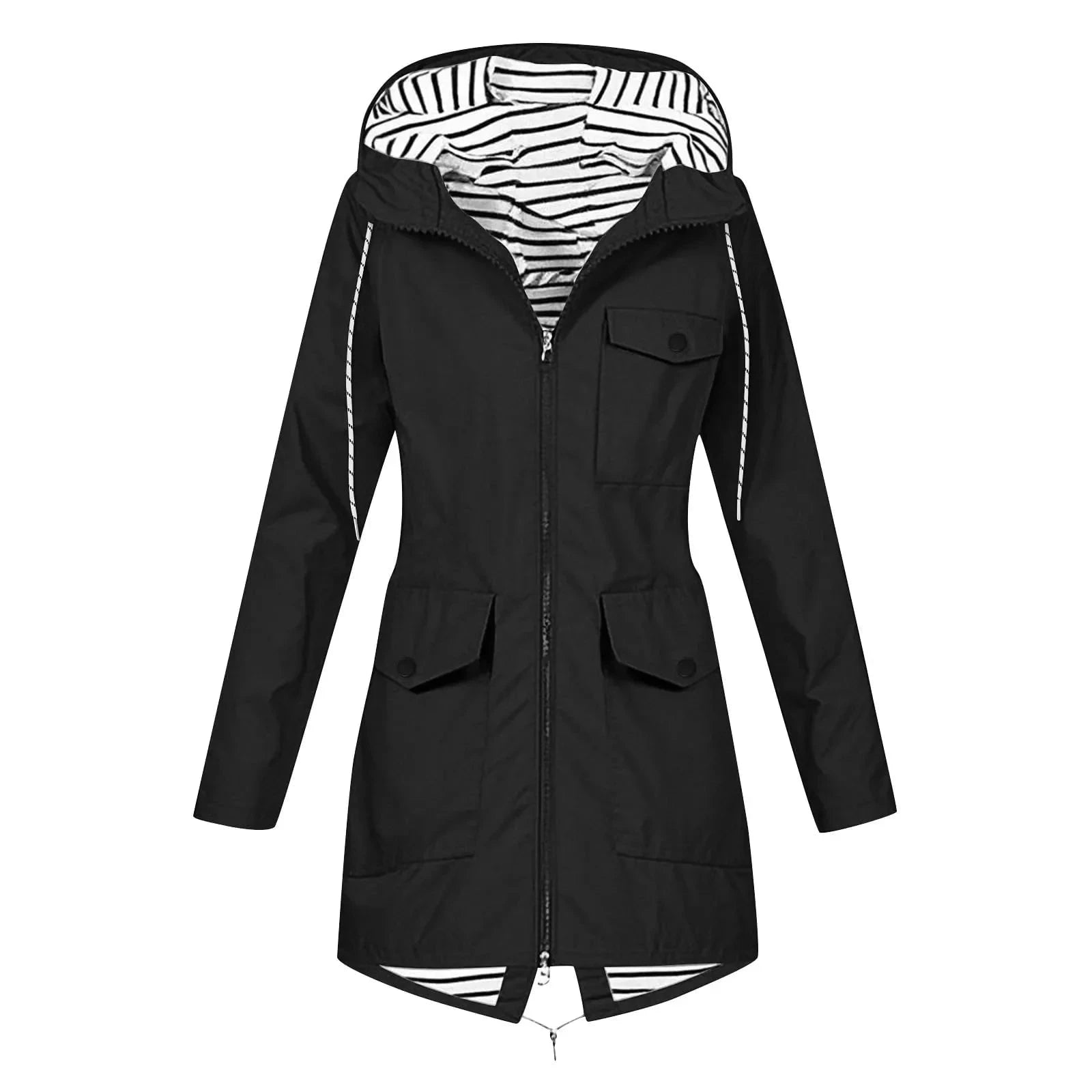 Élodie™ – Veste de Pluie Élégante à Capuche