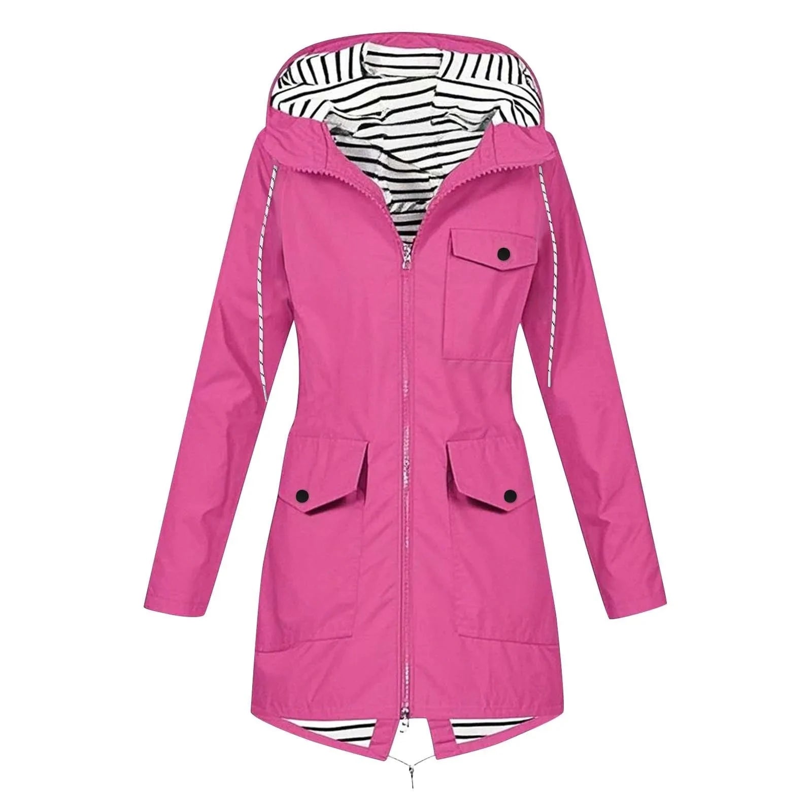 Élodie™ – Veste de Pluie Élégante à Capuche