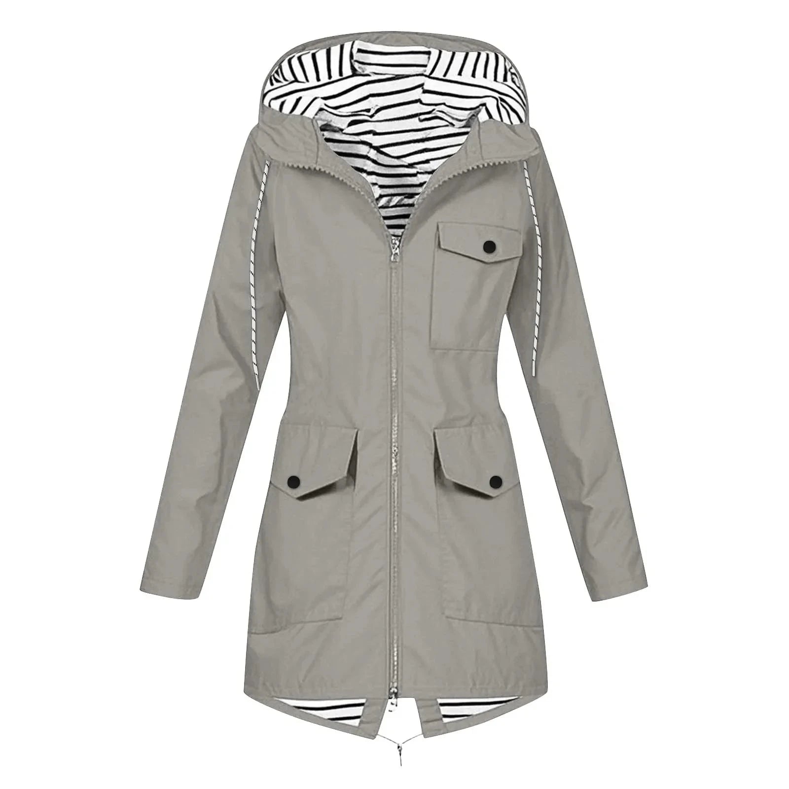 Élodie™ – Veste de Pluie Élégante à Capuche