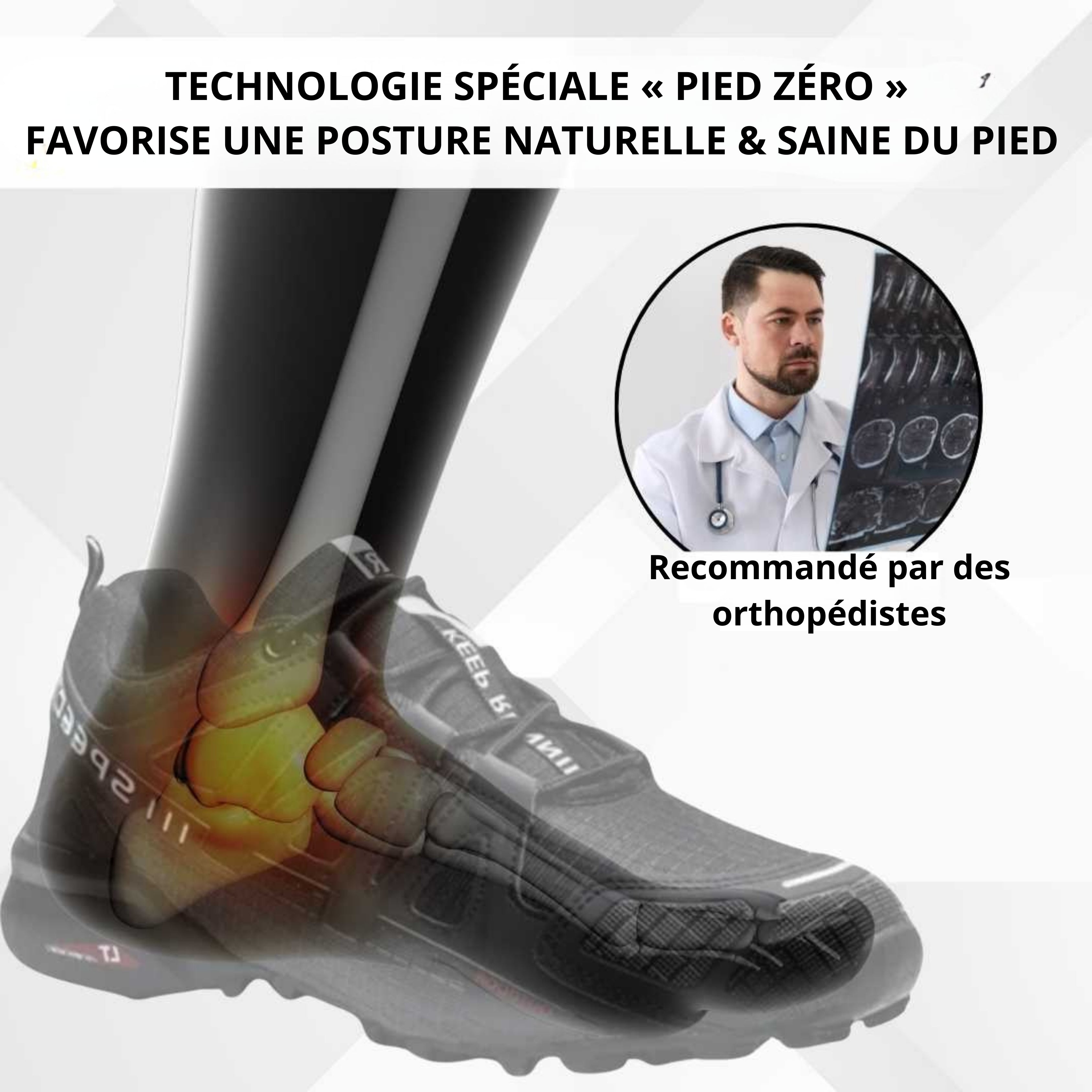OrthoRandonnée – Chaussure de trekking et de marche ergonomique et antalgique