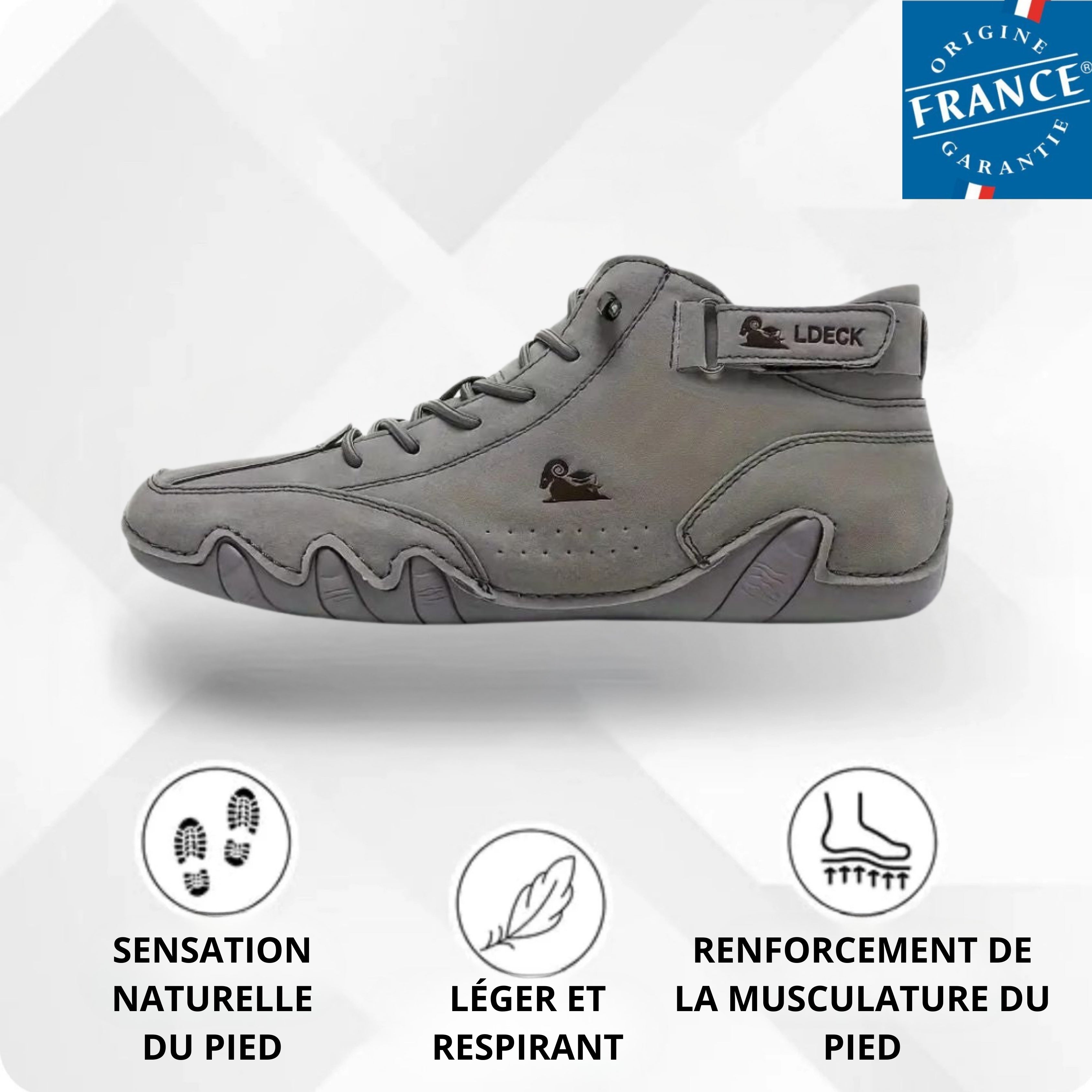 Alpaca – Chaussure pieds nus en cuir ergonomique, imperméable et soulageant la douleur