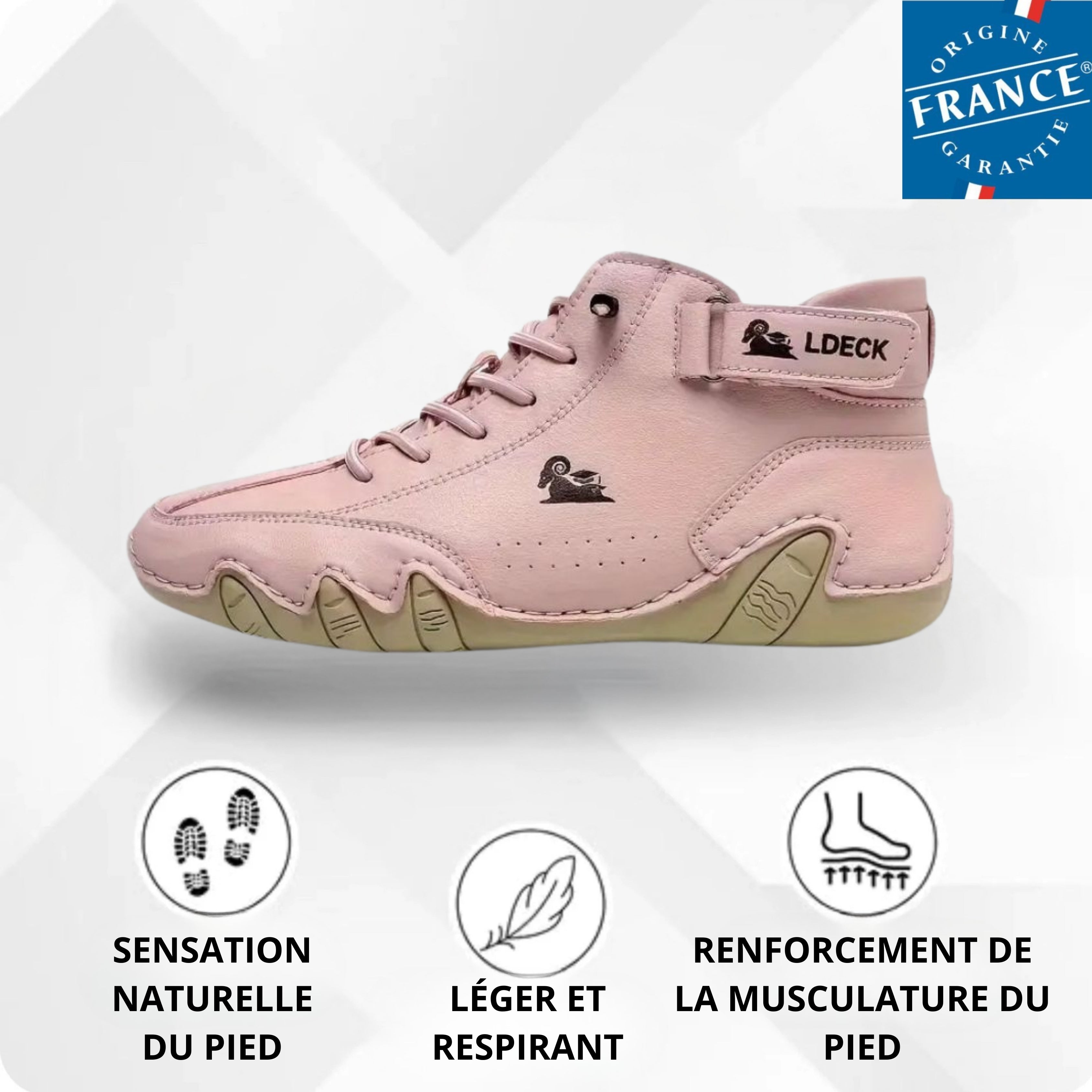 Alpaca – Chaussure pieds nus en cuir ergonomique, imperméable et soulageant la douleur