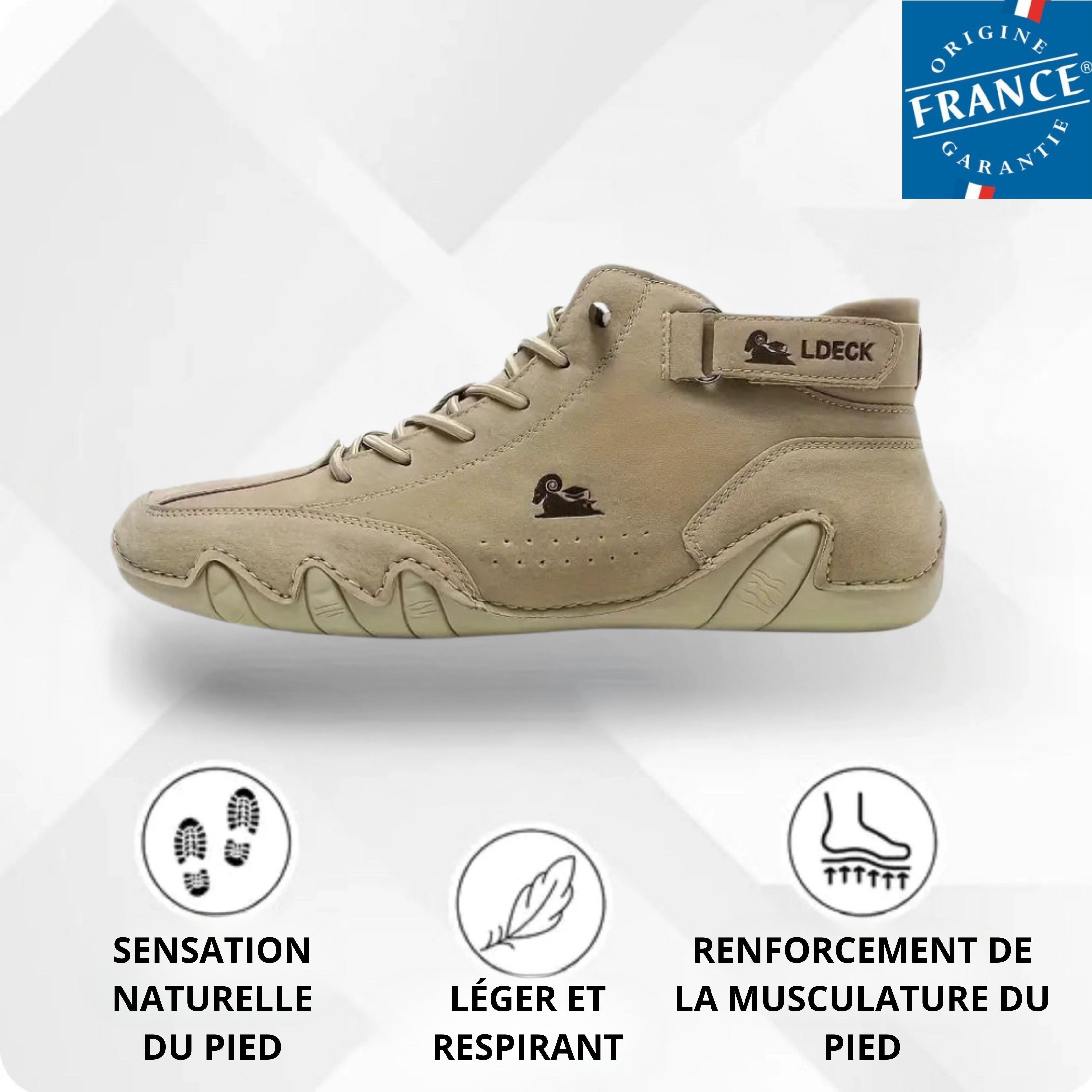 Alpaca – Chaussure pieds nus en cuir ergonomique, imperméable et soulageant la douleur