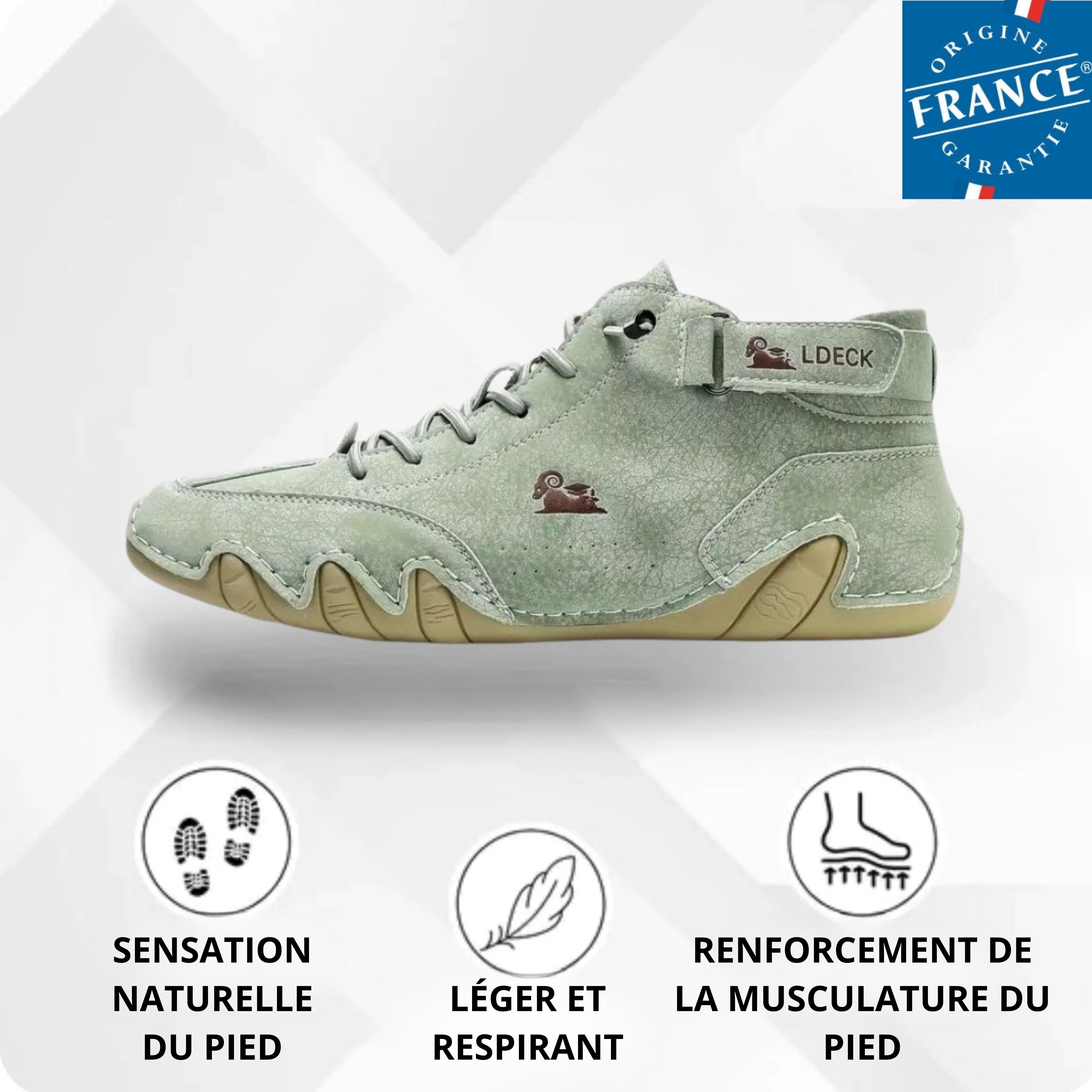 Alpaca – Chaussure pieds nus en cuir ergonomique, imperméable et soulageant la douleur
