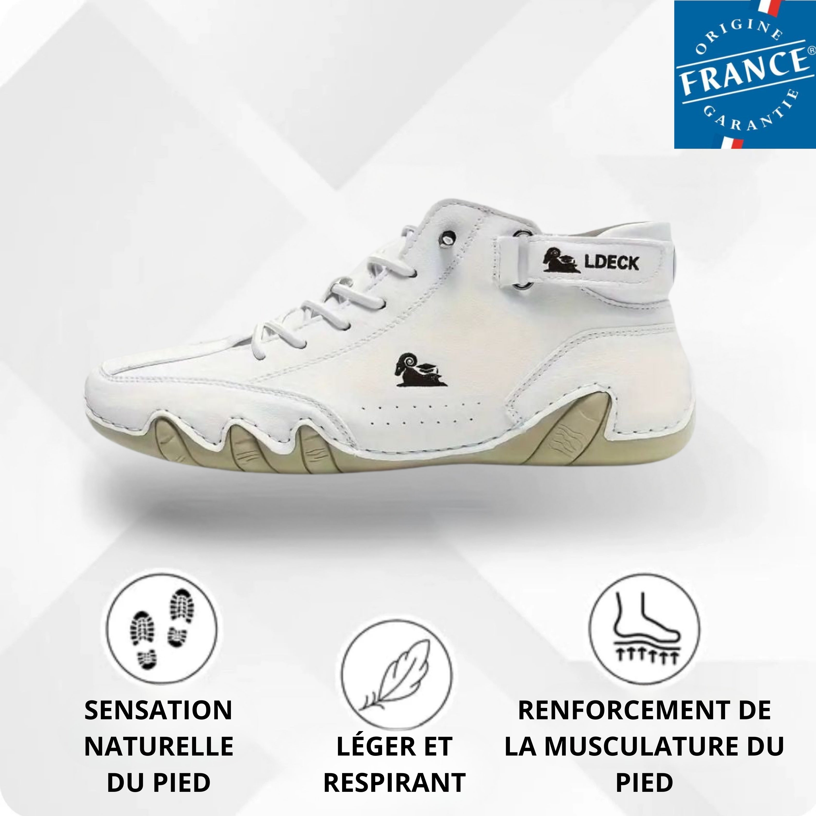 Alpaca – Chaussure pieds nus en cuir ergonomique, imperméable et soulageant la douleur