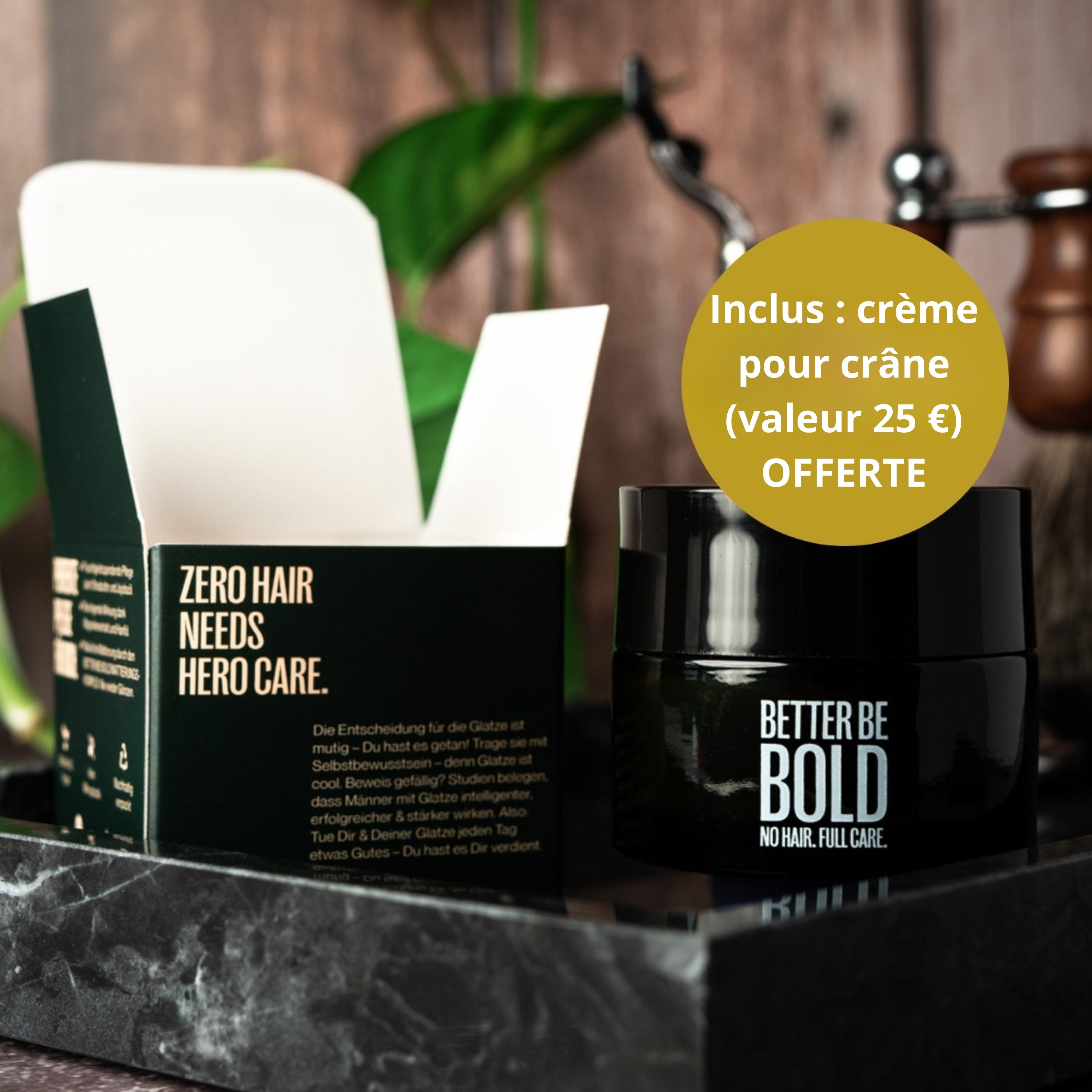 Rasoir Crâne avec crème soin (25 € offerte) | BOLD SHAVER Premium