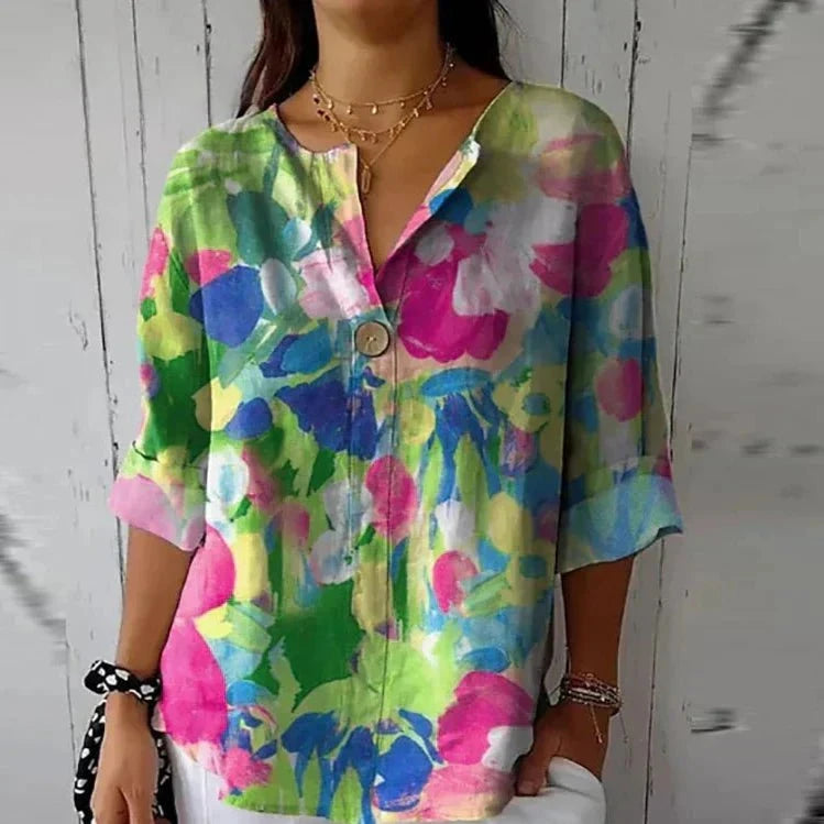 Callie™ – Blouse fleurie décontractée