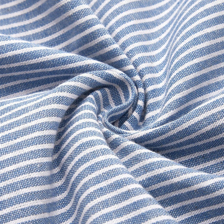 Lenna | Robe Midi En Coton Rayé