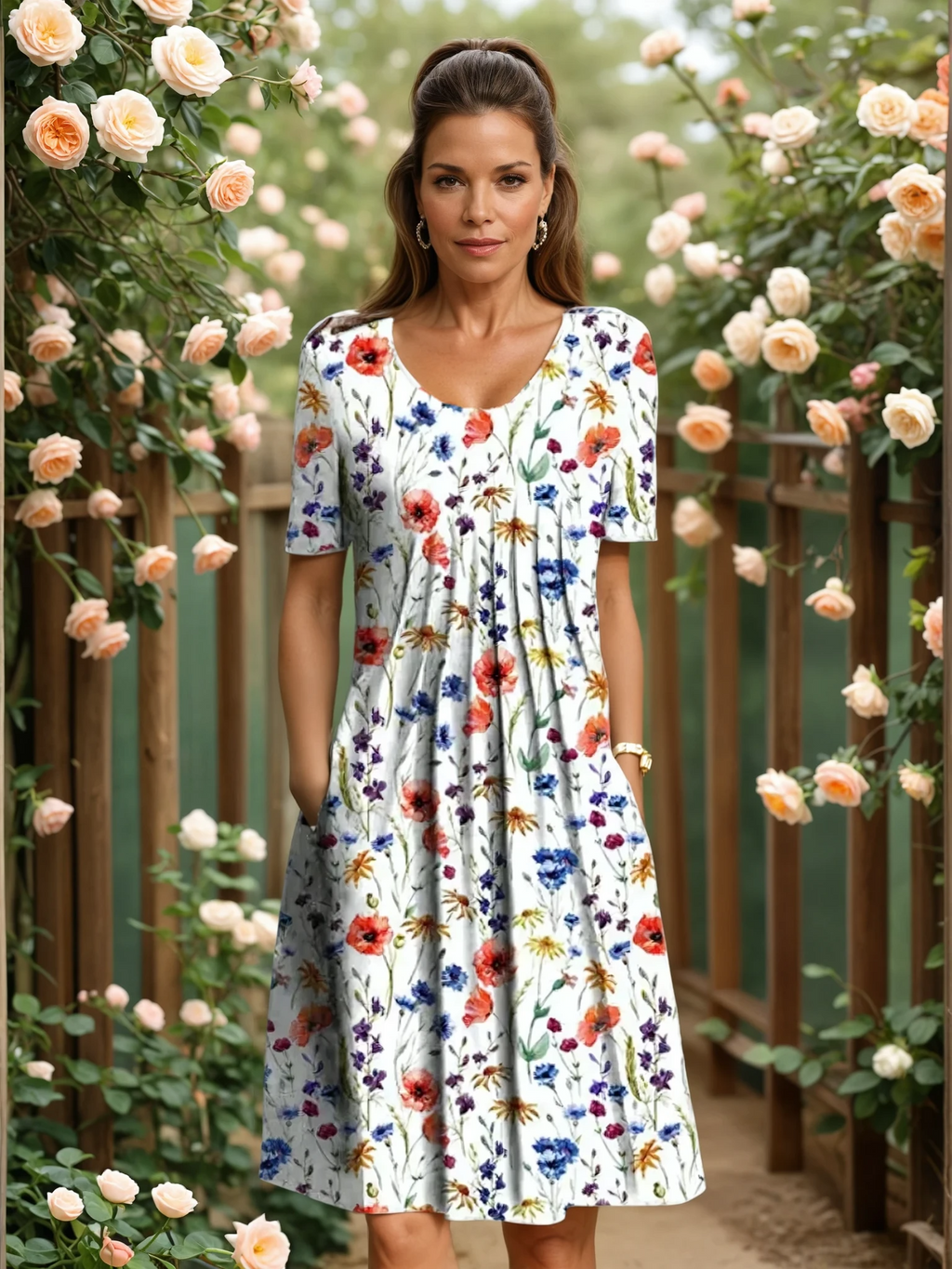 Marcelle | Robe Élégante Couvrant Le Ventre